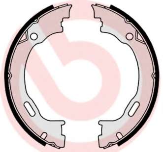 Комплект тормозных колодок, стояночная тормозная система