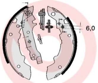 Комплект тормозных колодок