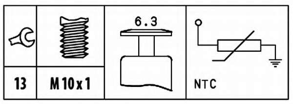 Датчик, температура охолоджувальної рідини EASY FIT