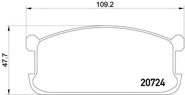 Комплект тормозных колодок, дисковый тормоз