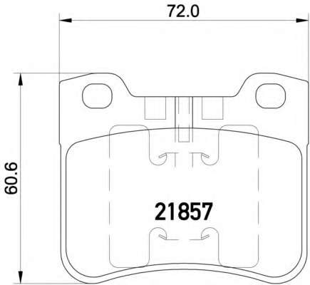 Комплект тормозных колодок, дисковый тормоз