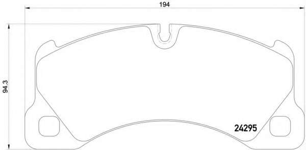 Комплект тормозных колодок, дисковый тормоз