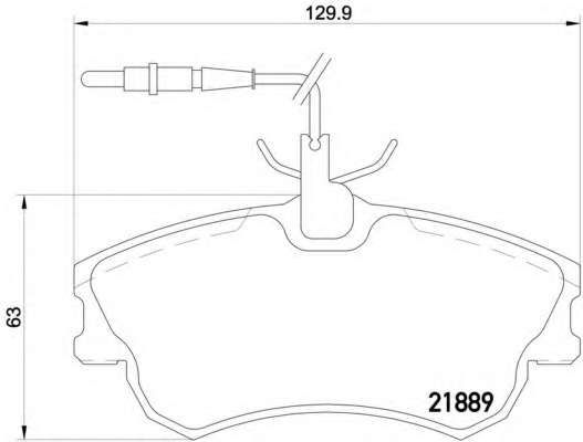 Комплект тормозных колодок, дисковый тормоз