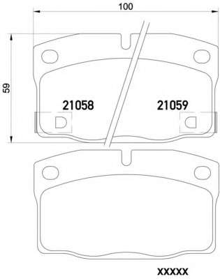 Комплект тормозных колодок, дисковый тормоз