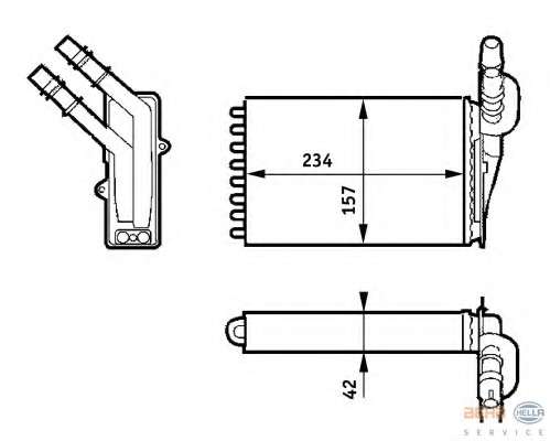 Теплообменник, отопление салона