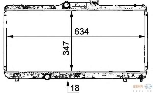 Радиатор, охлаждение двигателя