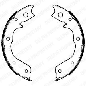 Комплект тормозных колодок, стояночная тормозная система