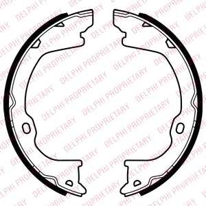 Комплект тормозных колодок, стояночная тормозная система