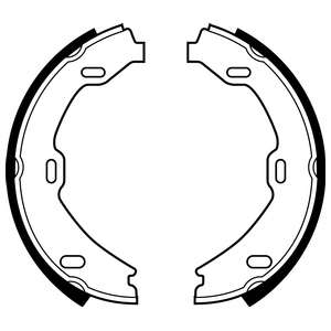 Комплект тормозных колодок, стояночная тормозная система