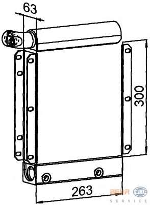 масляный радиатор, двигательное масло