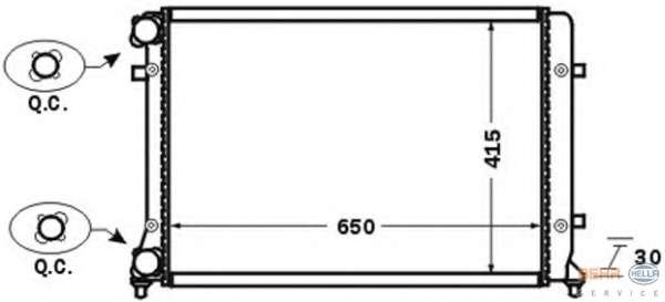 Радиатор, охлаждение двигателя