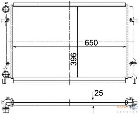Радиатор, охлаждение двигателя