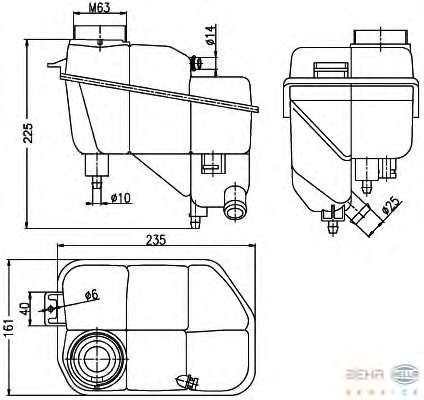 Компенсационный бак, охлаждающая жидкость
