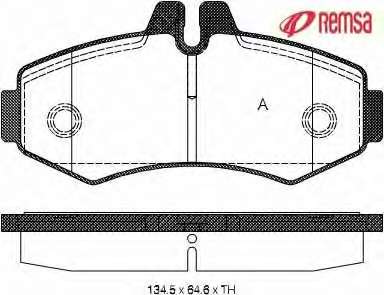 Комплект тормозных колодок, дисковый тормоз