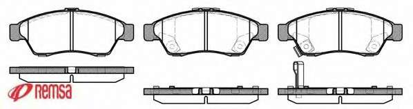 Комплект тормозных колодок, дисковый тормоз