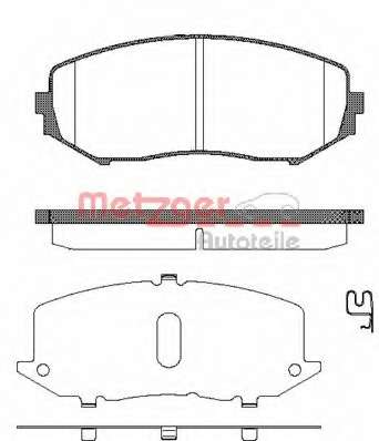 Комплект тормозных колодок, дисковый тормоз