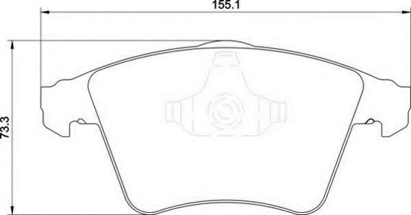 Комплект тормозных колодок, дисковый тормоз