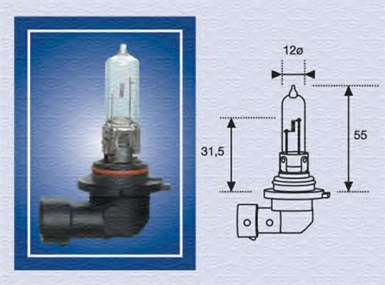 ZAROWKA  DO SWIATEL DROGOWYCH 65W, 12V, P SZT MAGNETI MARELLI