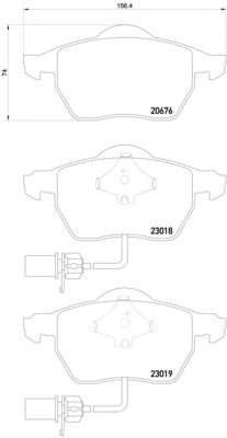 Комплект тормозных колодок, дисковый тормоз