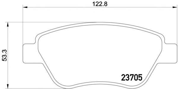 Комплект тормозных колодок, дисковый тормоз
