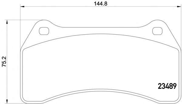 Комплект тормозных колодок, дисковый тормоз