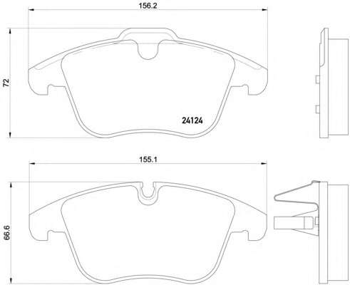 Комплект тормозных колодок, дисковый тормоз