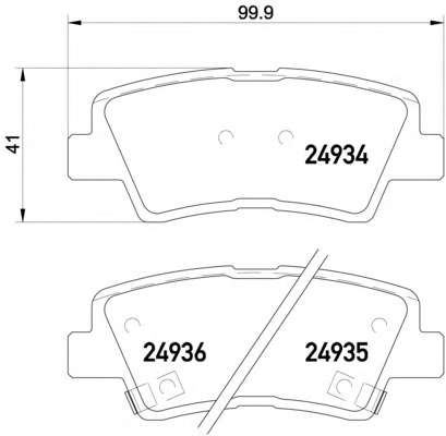 Комплект тормозных колодок, дисковый тормоз