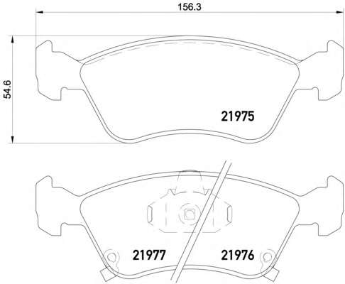Комплект тормозных колодок, дисковый тормоз
