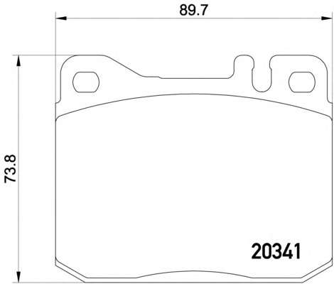 Комплект тормозных колодок, дисковый тормоз