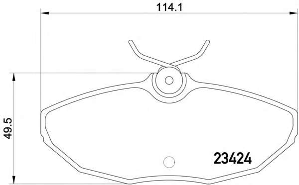 Комплект тормозных колодок, дисковый тормоз
