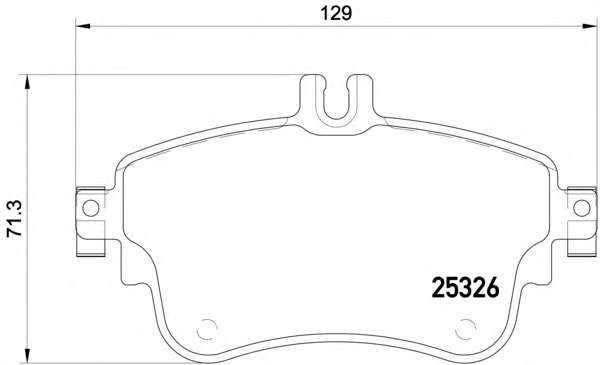 Комплект тормозных колодок, дисковый тормоз