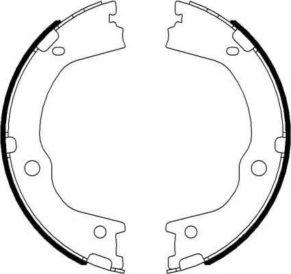 Комплект тормозных колодок, стояночная тормозная система