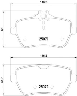 Комплект тормозных колодок, дисковый тормоз