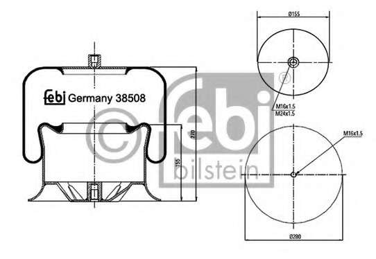 Кожух пневматической рессоры
