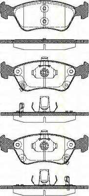 Комплект тормозных колодок, дисковый тормоз