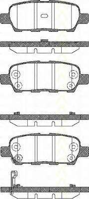 Гальмівні колодки, дискове гальмо (набір)