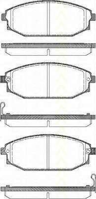 Комплект тормозных колодок, дисковый тормоз