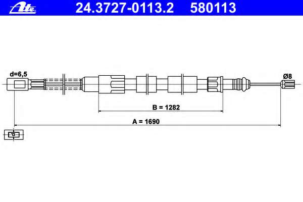 Трос, стояночная тормозная система