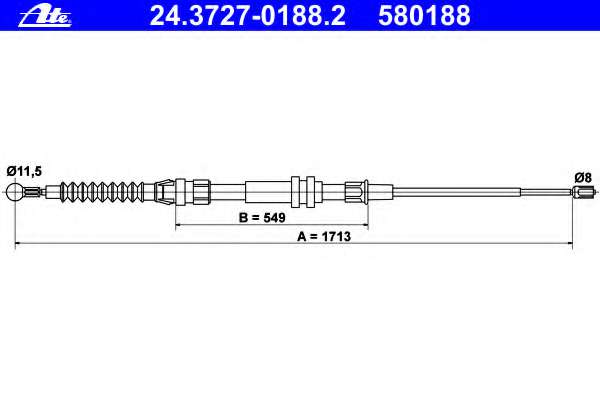Трос, стояночная тормозная система