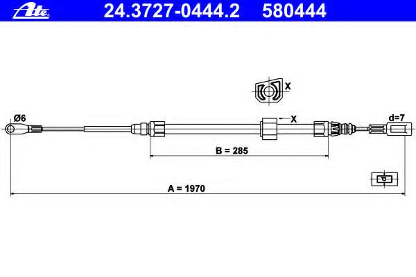 Трос, стояночная тормозная система