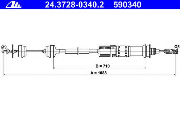 Трос, управление сцеплением