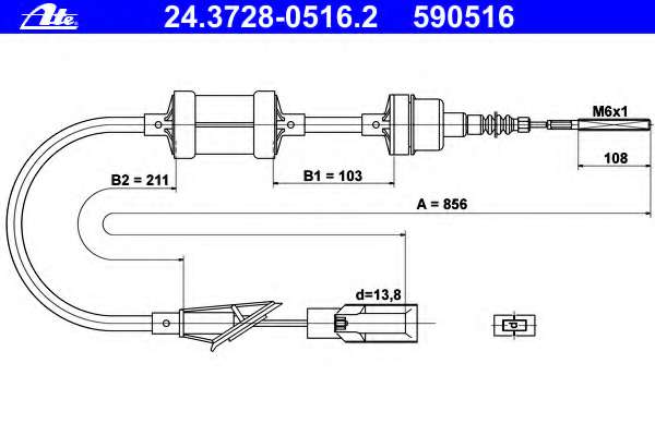 Трос, управление сцеплением