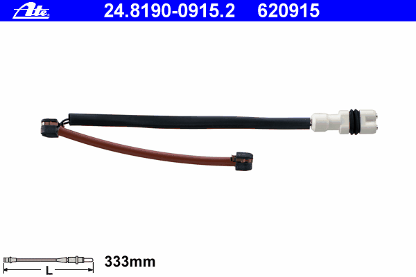 Сигнализатор, износ тормозных колодок