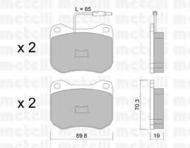 Комплект тормозных колодок, дисковый тормоз