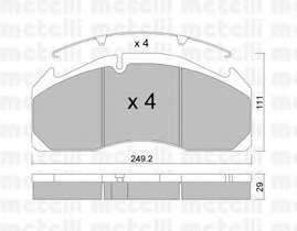 Комплект тормозных колодок, дисковый тормоз