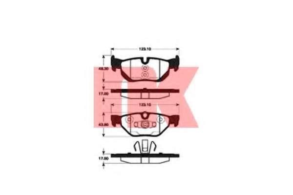 Комплект тормозных колодок, дисковый тормоз