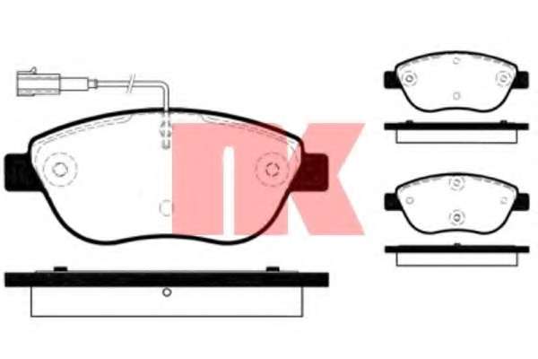Комплект тормозных колодок, дисковый тормоз