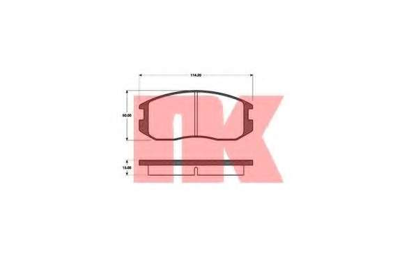 Комплект тормозных колодок, дисковый тормоз