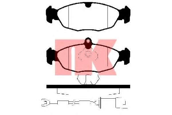 Комплект тормозных колодок, дисковый тормоз