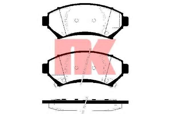 Комплект тормозных колодок, дисковый тормоз